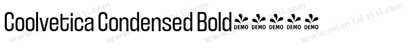 Coolvetica Condensed Bold字体转换